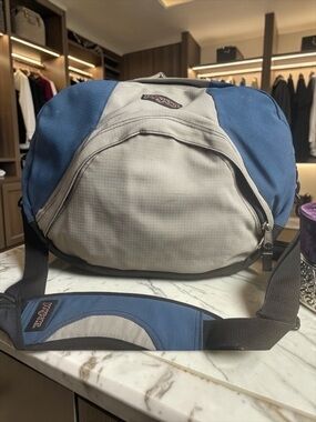 Jansport Two-Tone Blue and Gray Laptop Bag
